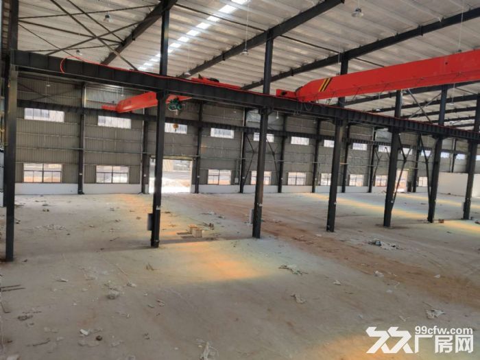 蔡甸10000平钢结构，可分割；配10吨行吊，可进半挂大货车，配套齐全-图3
